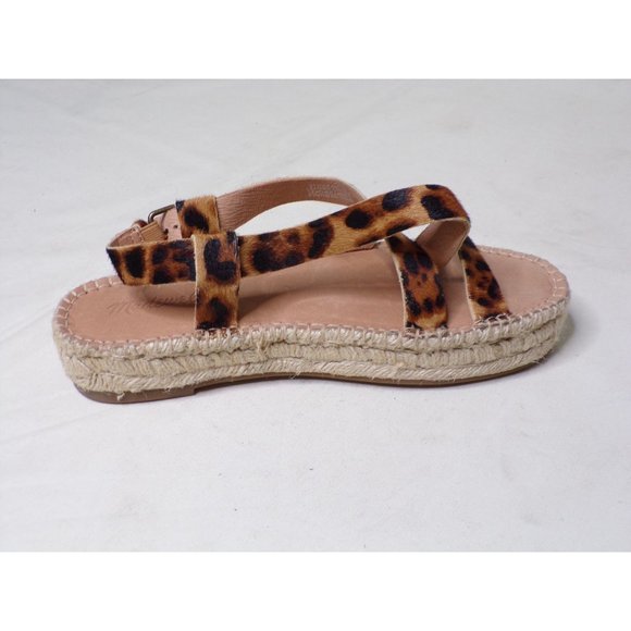 🆕MADEWELL Malia Espadrille Sandal Leopard Calf Hair 8 - Picture 8 of 10